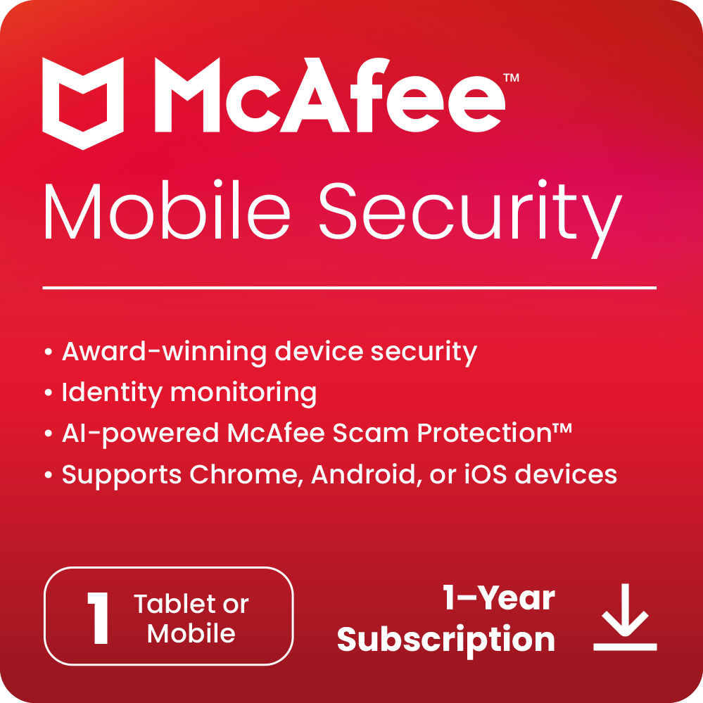 McAfee Mobile Security 01-Device 1 Yr PTR Gen QA