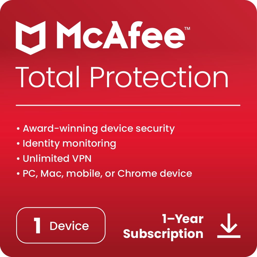 McAfee Total Protection 01-Device 1 Yr PTR Gen QA