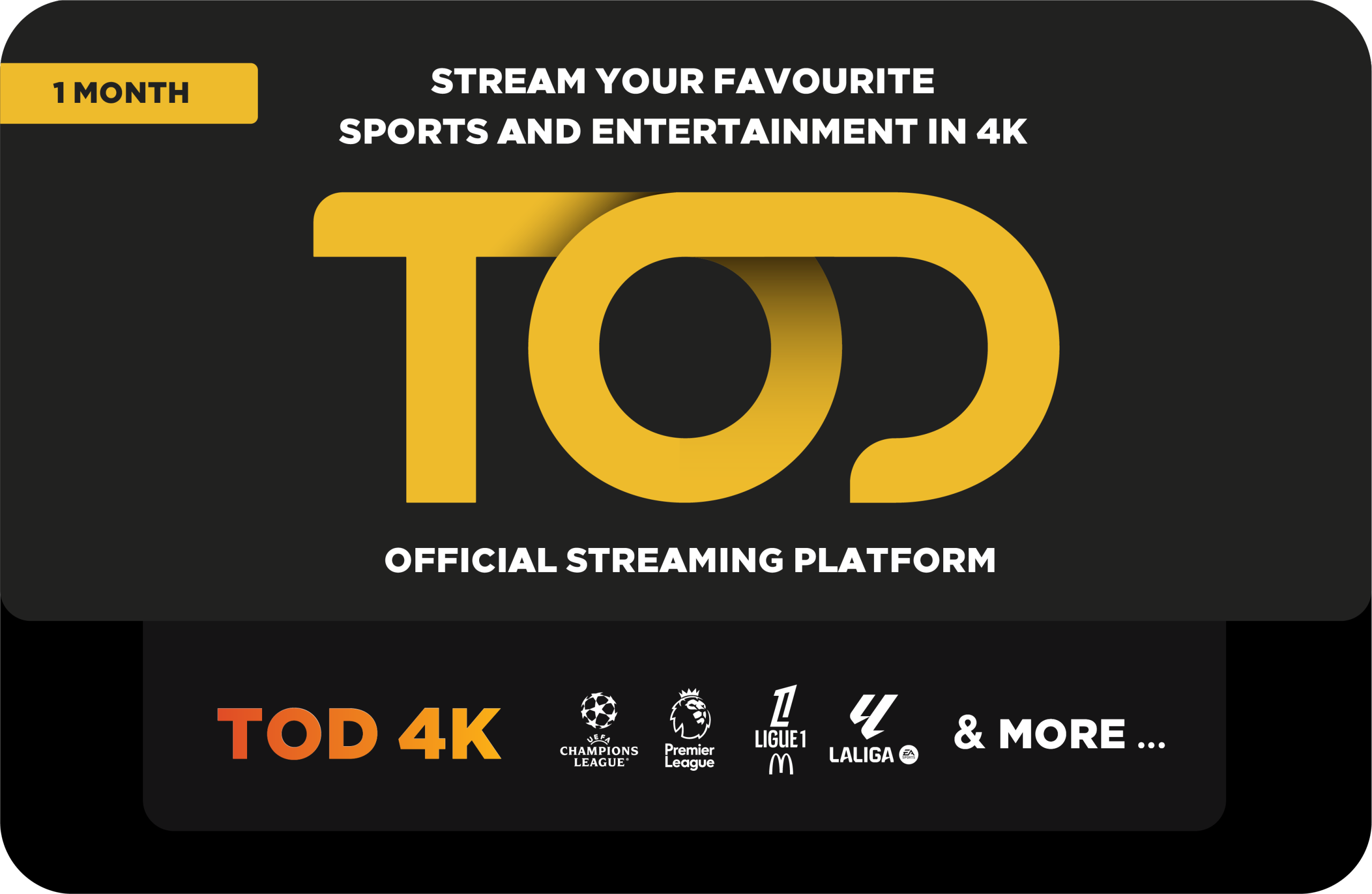 TOD 4K 1 mo Renewal